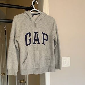 GAP Kids Light Gray Zip-Up Hoodie